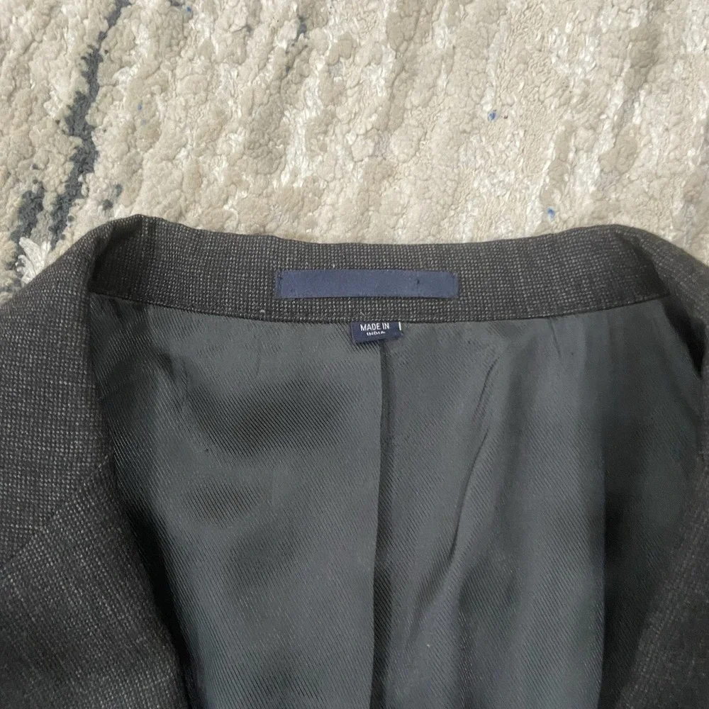 Jos A Bank‎ Charcoal Gray BIG & TALL 100% Wool Twill Blazer Sport Coat 50L/45W
